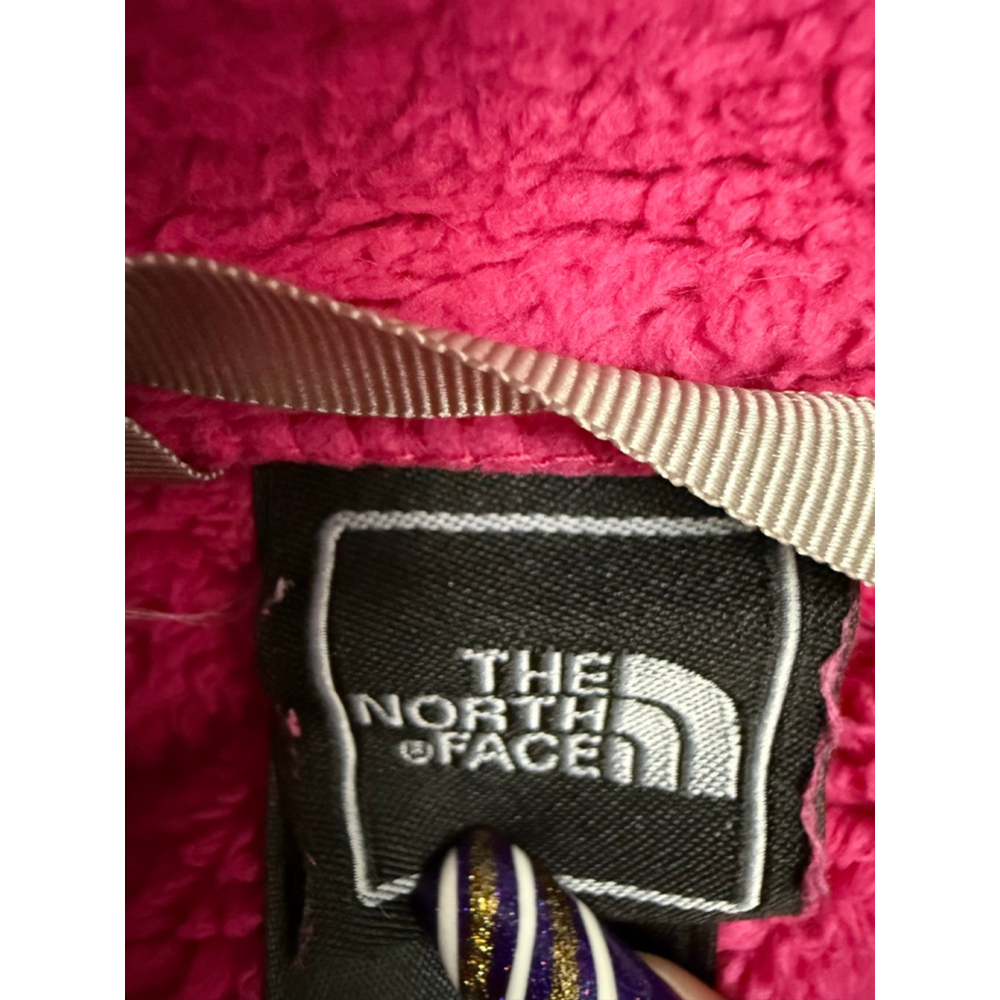 Girls The North Face Pink Puffer Jacket Size L - Picture 3 of 3